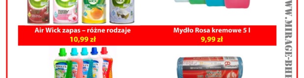Produkty dla domu – promocje MIRAGE Lipiec 2017