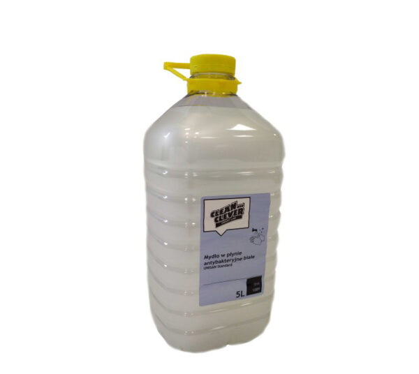 Unisan Standard białe mydło antybakteryjne o zapachu konwalii – 5l